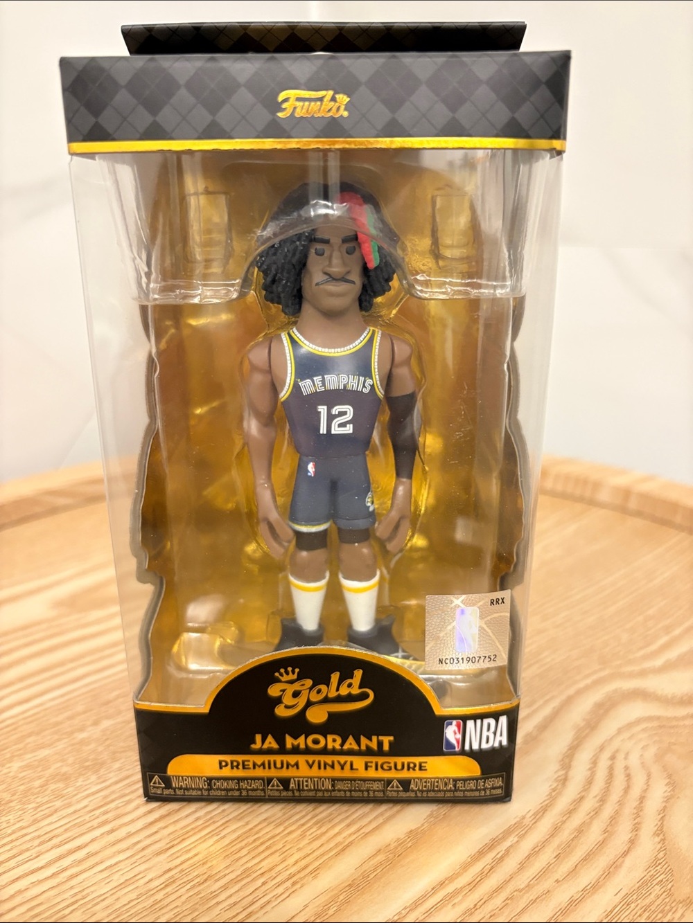 Funko Gold Ja Morant Vinyl Figure - Black, Gold, White